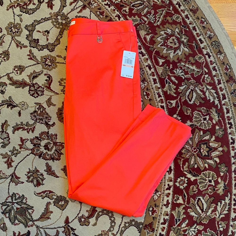 Michael Kors Bright Orange Chinos